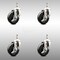 Service Caster 4 Inch 316SS Soft Rubber Wheel Swivel 12mm Threaded Stem Caster Set Brake SCC-SS316TS20S414-SRS-TLB-M1215-4 - alternate 3
